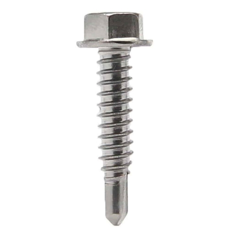 GRIP-RITE Self-Drilling Screw, #10 x 2 in, Hex Head Hex Drive NHWD102001